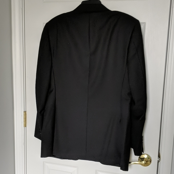 Canali black wool Super 140 blazer jacket 40R - Picture 5 of 8